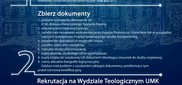 Wraz z Niedzielą Dobrego Pasterza nasze Wyższe Seminarium Duchowne w Pelplinie rozpoczyna rekrutację!